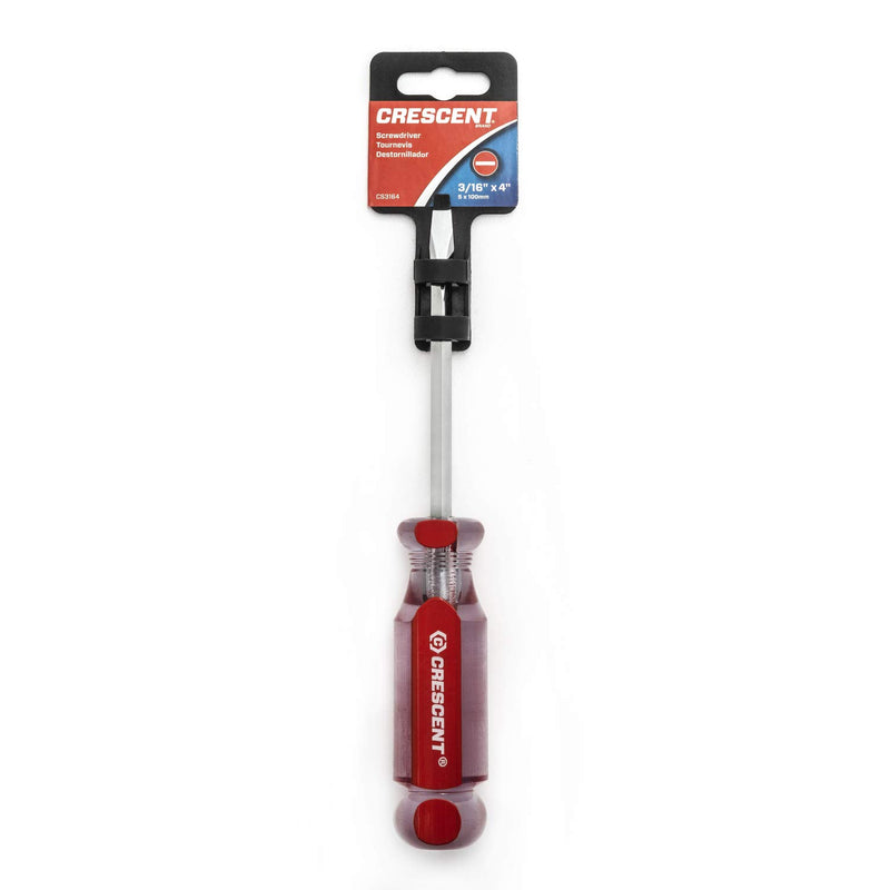 3/16" x 4" Crescent Slotted Acetate Screwdriver - CS3164