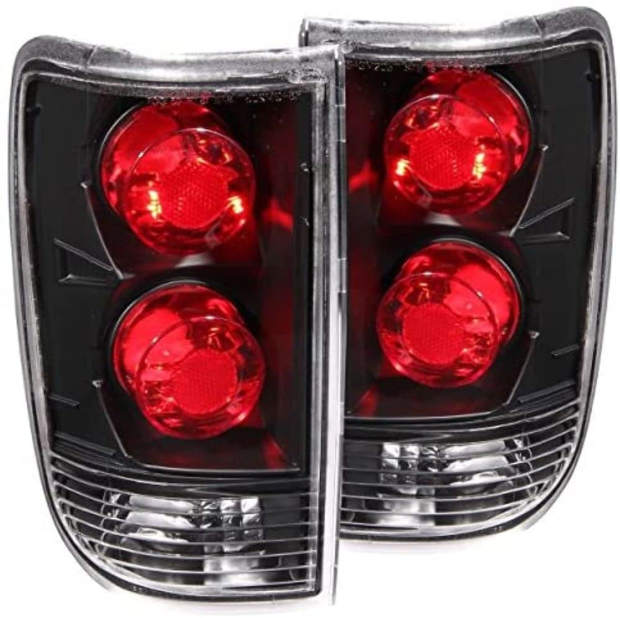Black Euro Tail Light Set-Clear Lens ANZO USA 211005