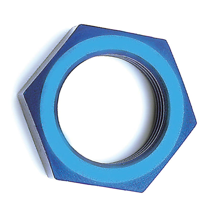 Bulkhead Nut SpeedFX 561031, 10AN, Anodized, Blue, Aluminum, Set of 2