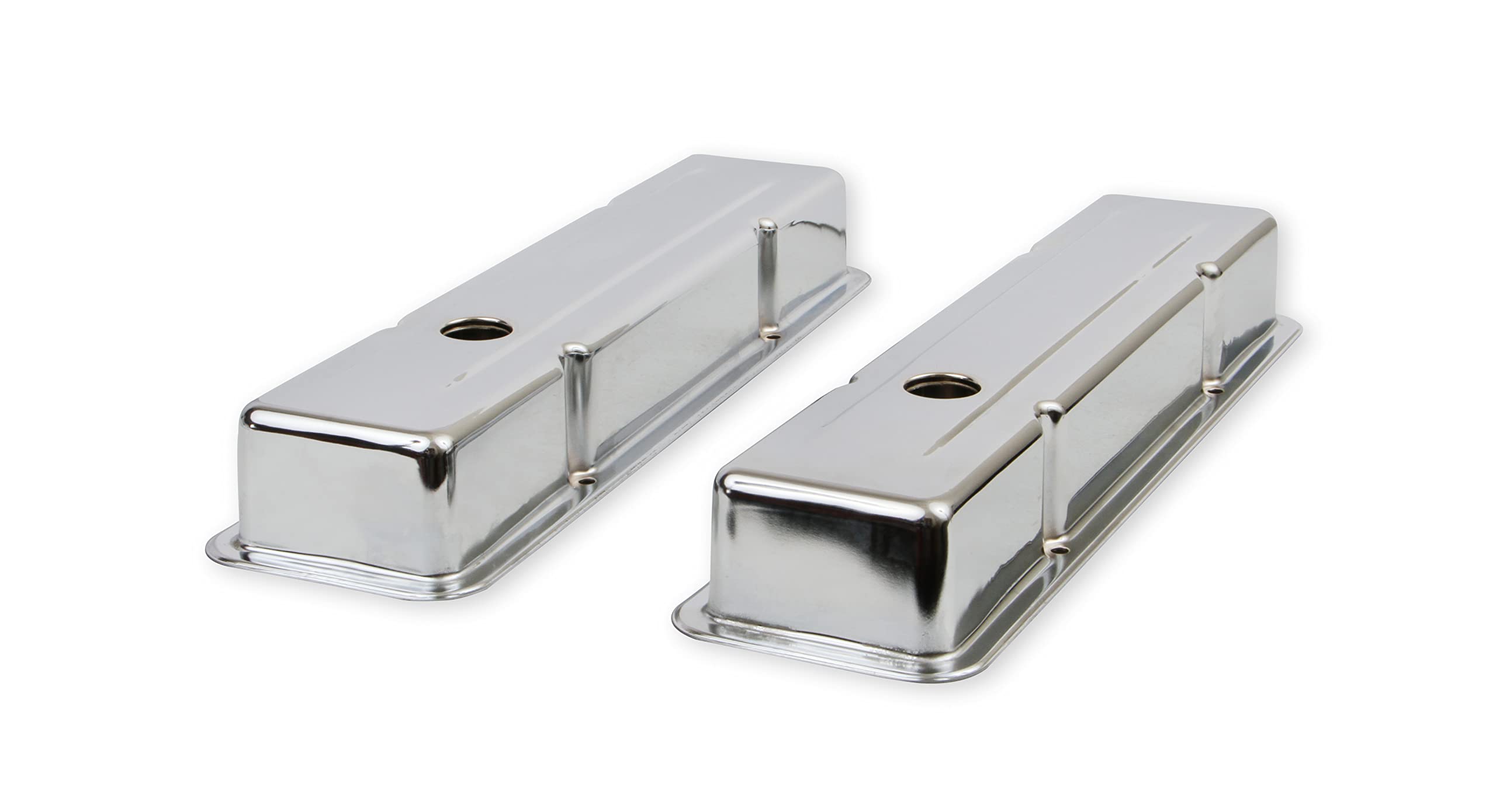 Chrome Valve Covers Mr. Gasket 9800 - Dual Cap Holes