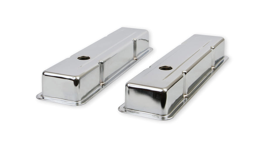 Chrome Valve Covers Mr. Gasket 9800 - Dual Cap Holes
