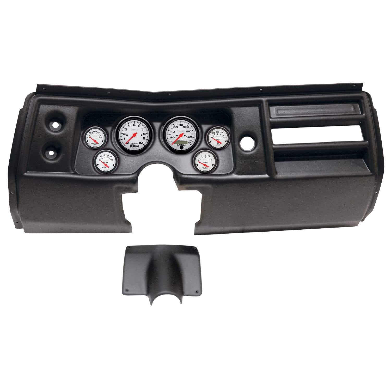 AutoMeter Dash Kit Direct Fit, (3 3/8" X2, 2 1/16" X4), Chevy Chevelle No Vent 68, Phantom (2901-09)