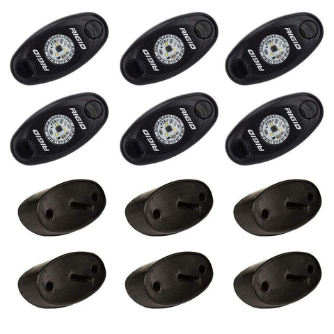Rock Light Kit RIGID IND 6 Cool White, 400253