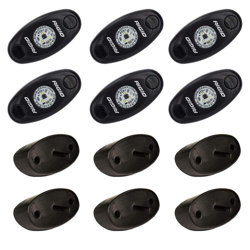 Rock Light Kit RIGID IND 6 Cool White, 400253