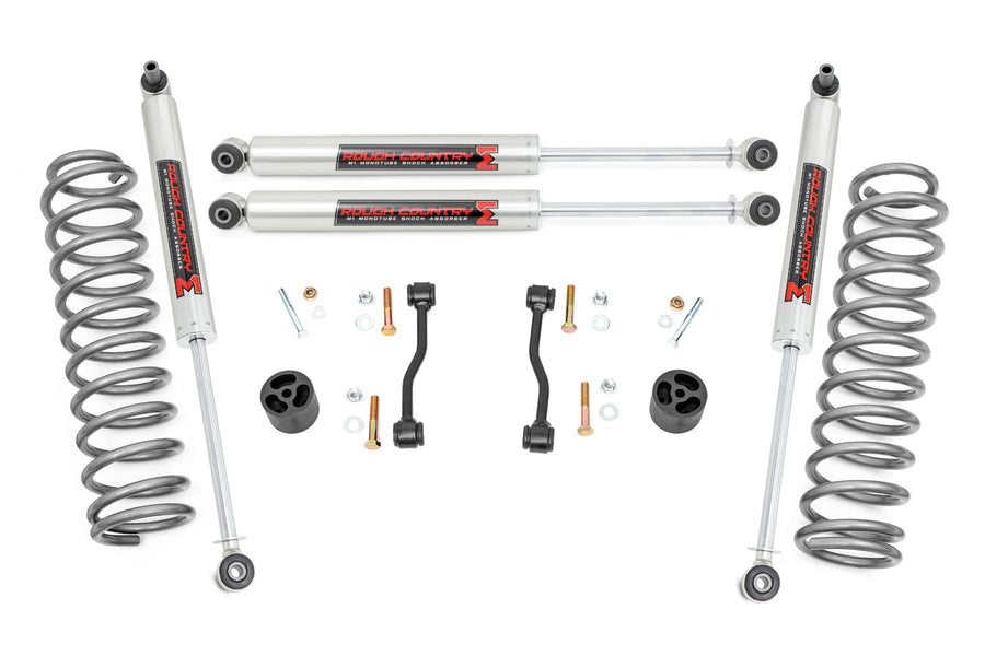 2.5" Rough Country Leveling Kit with M1 Monotube Shocks for Jeep Gladiator JT (2020-2023) - Fits up to 35" Tires