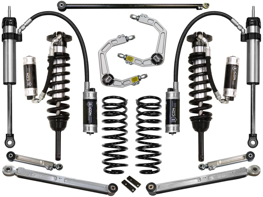 0-3.5" Lift Stage 7 Suspension System, ICON Billet UCA, Compatible with 10-Up 4Runner/FJ Cruiser, K53067