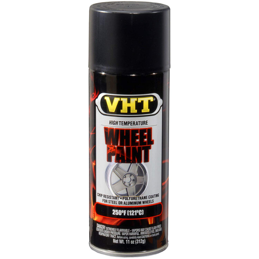 VHT High Temperature Wheel Paint – Satin Black Spray Paint 11 oz Aerosol Can