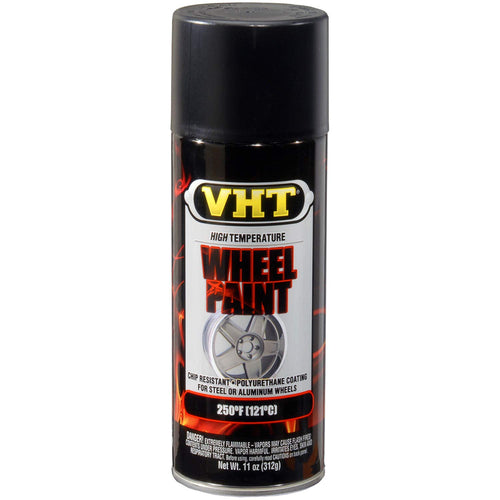 VHT High Temperature Wheel Paint – Satin Black Spray Paint 11 oz Aerosol Can