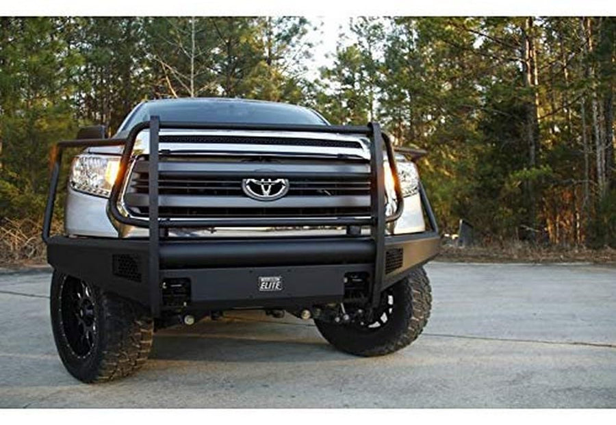 Fab Fours Bs Elite 14-C Tundra Full Grill Guard with Tow Hooks Matte Black
