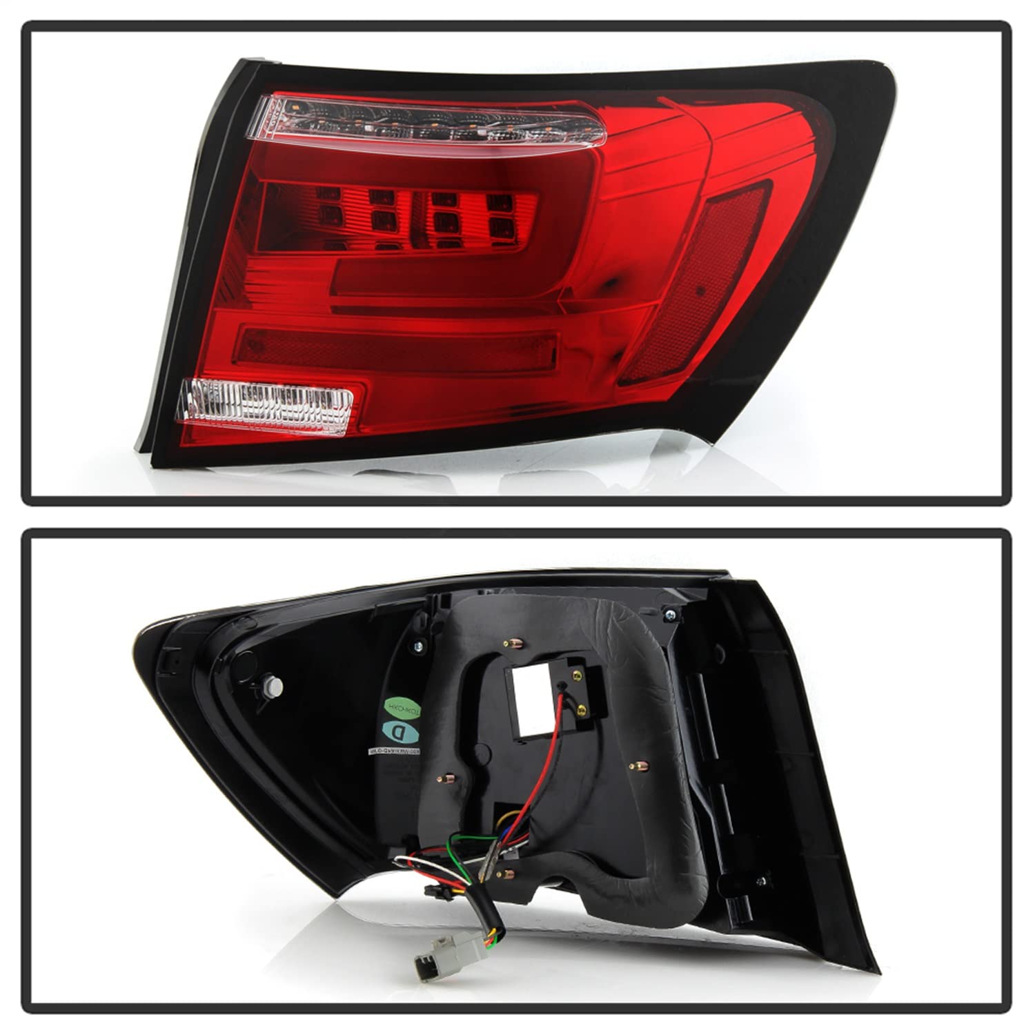 Euro Style Spyder Tail Lights (ALT-YD-SI084D-LED-RC)