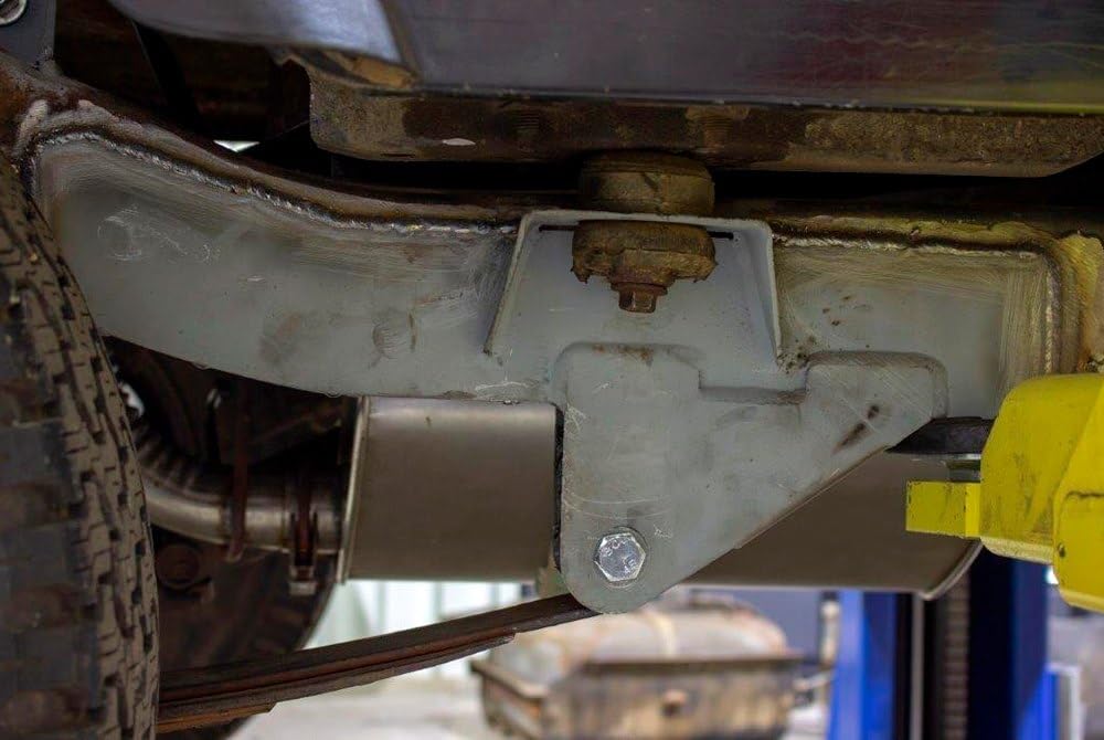 Leaf Spring Mount Rear Right Raw Steel