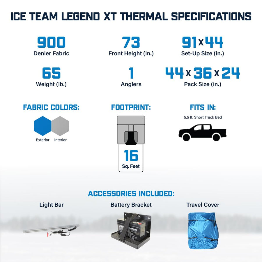 Legend XT Thermal Ice CLAM Team Edition - 1 Angler
