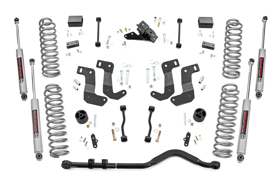 3.5" Rough Country Lift Kit w/N3 Shocks for Jeep Wrangler JL Unlimited (2020-2023) EcoDiesel 4-Door - Fits up to 35" Tires