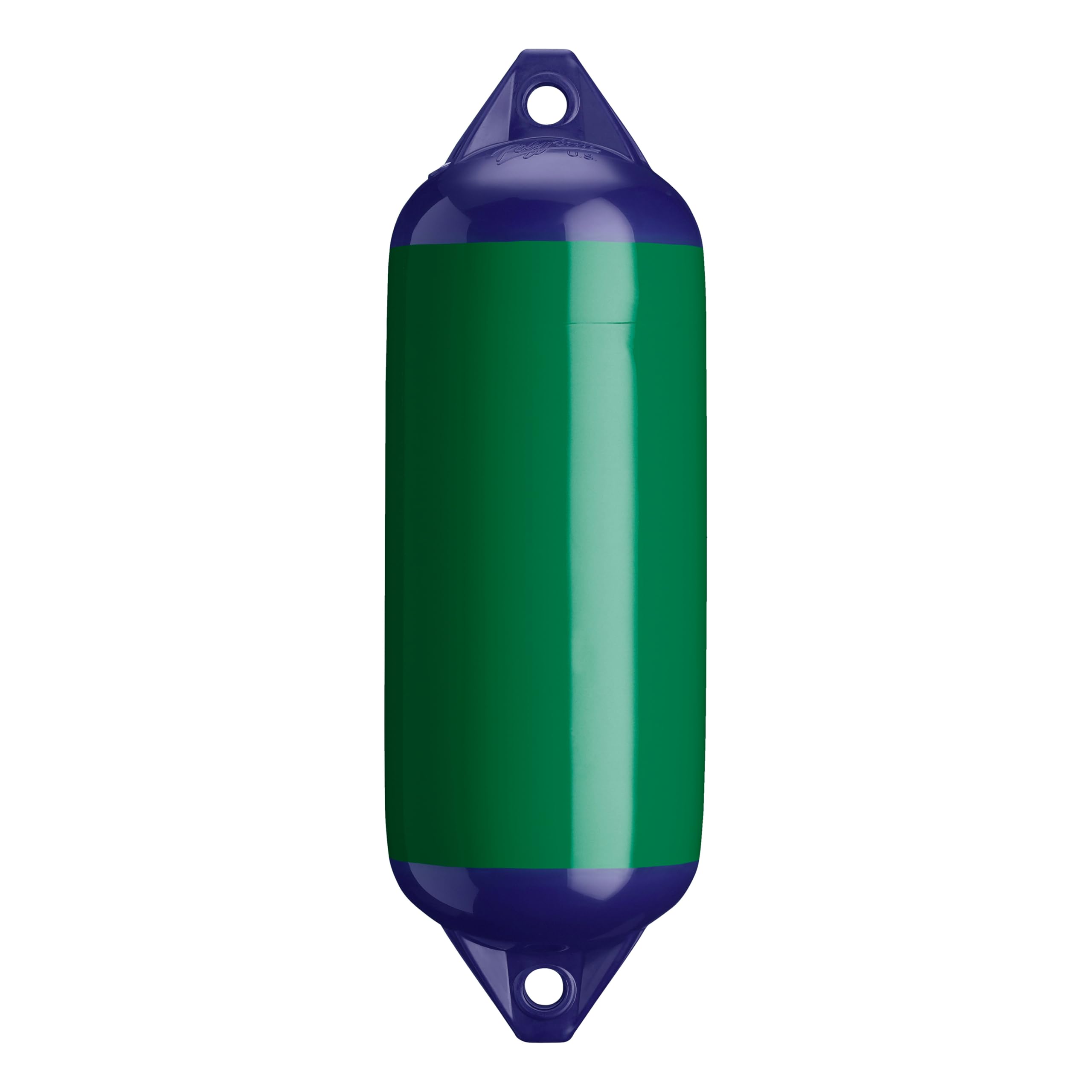 Polyform F-2 Standard Boat Fender F-Series - Forest Green Blue Ropehold