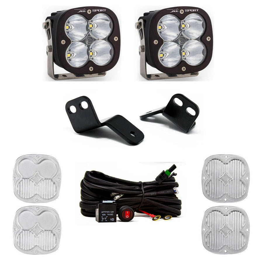 XL Sport Baja Designs LED A-Pillar Light Kit for Textron Wildcat XX 2018-22 UTV (Driving/Combo; Clear)
