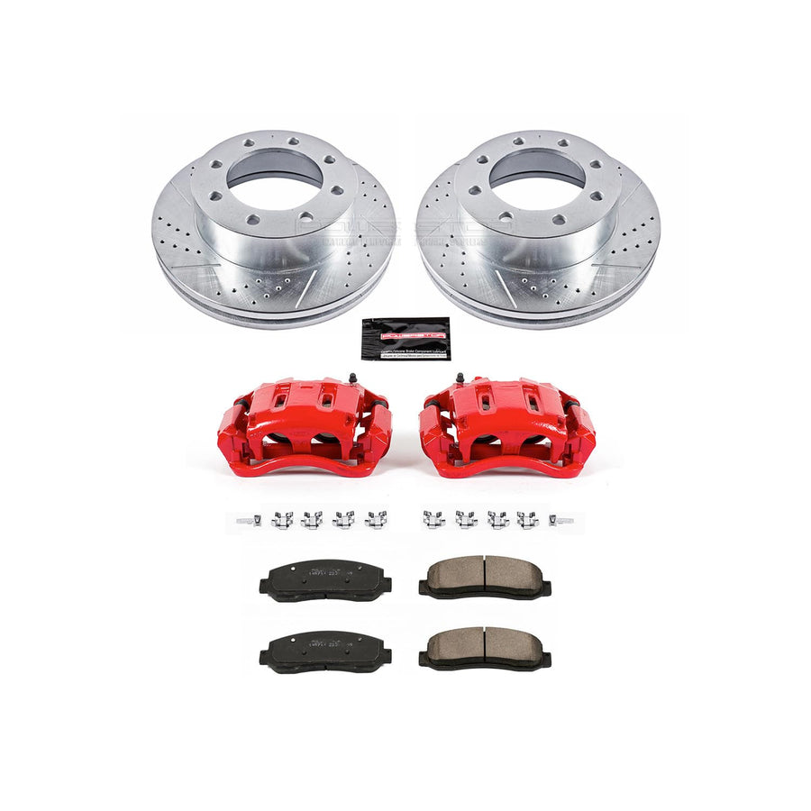 Power Stop Z23 Evolution KC1781A Front Brake Caliper Kit- Brake Rotors, Brake Pads, Brake Calipers