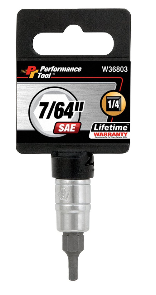 7/64-Inch Performance Tool Hex Bit Socket W36803