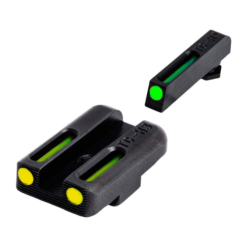 TruGlo Handgun Fiber Optic Glock Pistol Laser Sight Accessories with TRIDOT Aiming System, Green Front and Yellow Rear for Glock 42 and 43