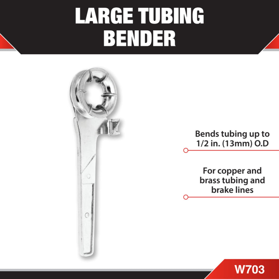 W703 Performance Tool Heavy-Duty Tubing Bender for Copper, Brass, and Brake Lines up to 1/2-Inch (13mm) OD