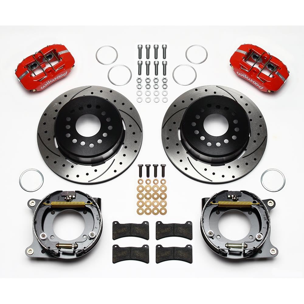 P-Brake Kit FDP-LP 11.00", Drill-Red