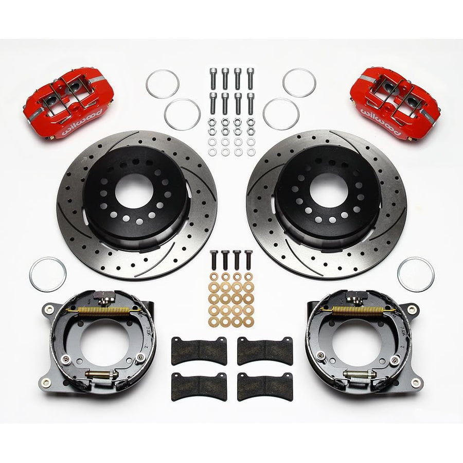P-Brake Kit FDP-LP 11.00", Drill-Red