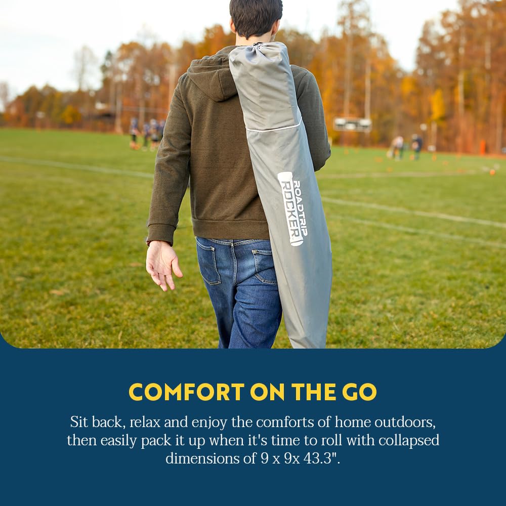 GCI Outdoor Collapsible Rocking Chair & Roadtrip Rocker - Indigo