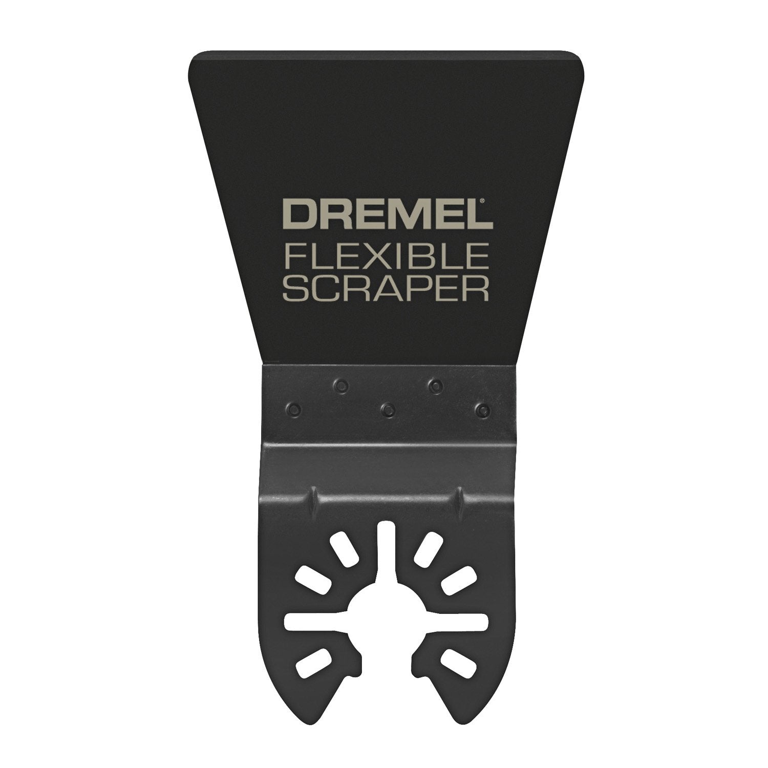 Dremel Oscillating Tool MM610 Flexible Scraper Blade, Ideal for Removal of Soft Materials - Universal Quick-Fit Interface Fits Bosch, Milwaukee, Makita, and Rockwell, Black