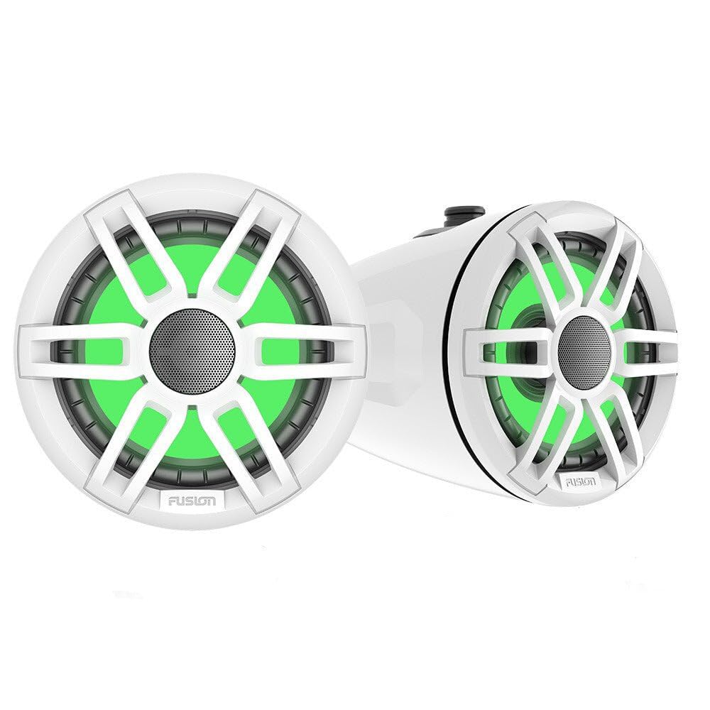 Garmin XS Series Fusion® Marine Wake Tower Speakers, 6.5" 200-Watt Sports White, A Garmin Brand