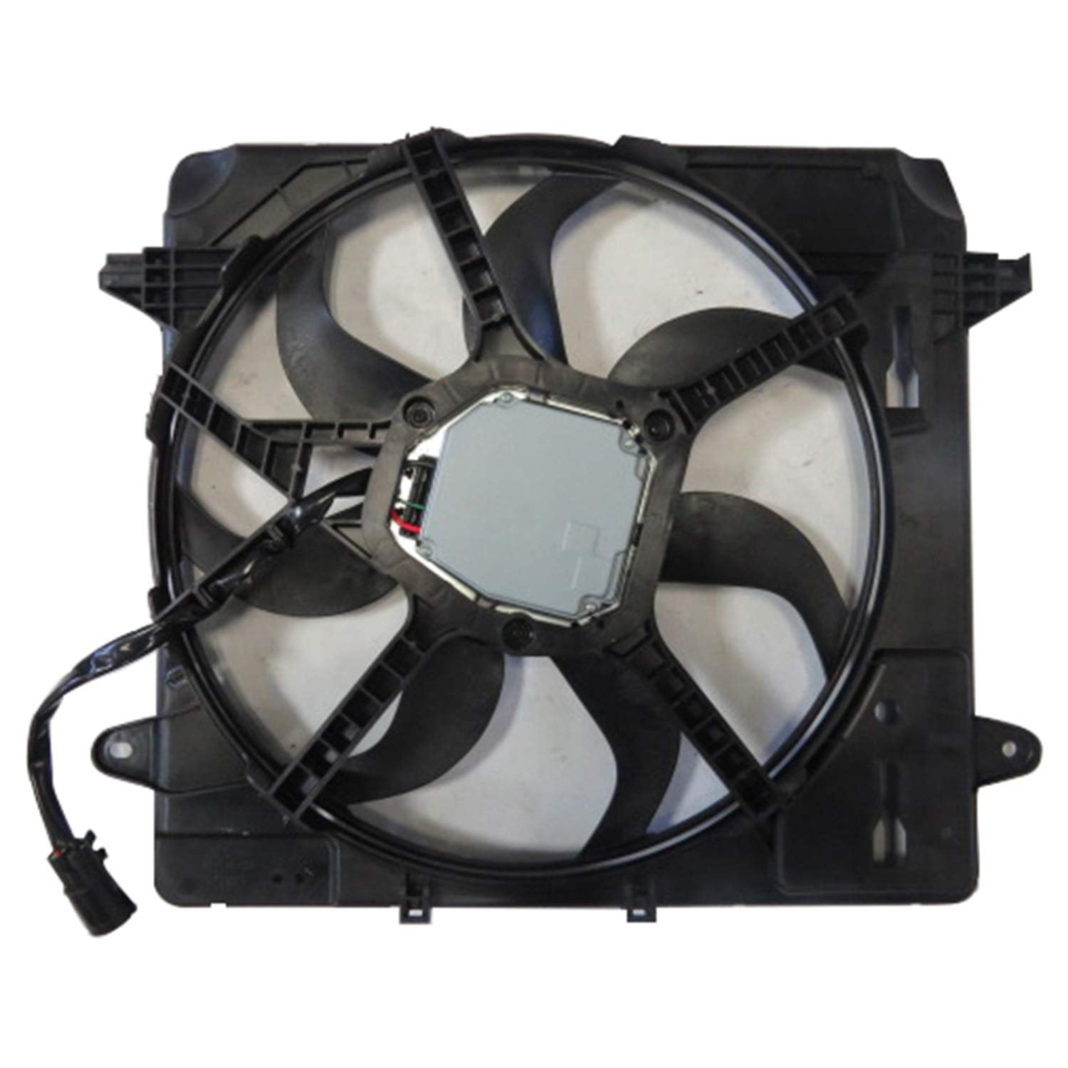 Cooling Fan Assembly TYC 624080 Compatible with 2012-2018 Jeep Wrangler, Black