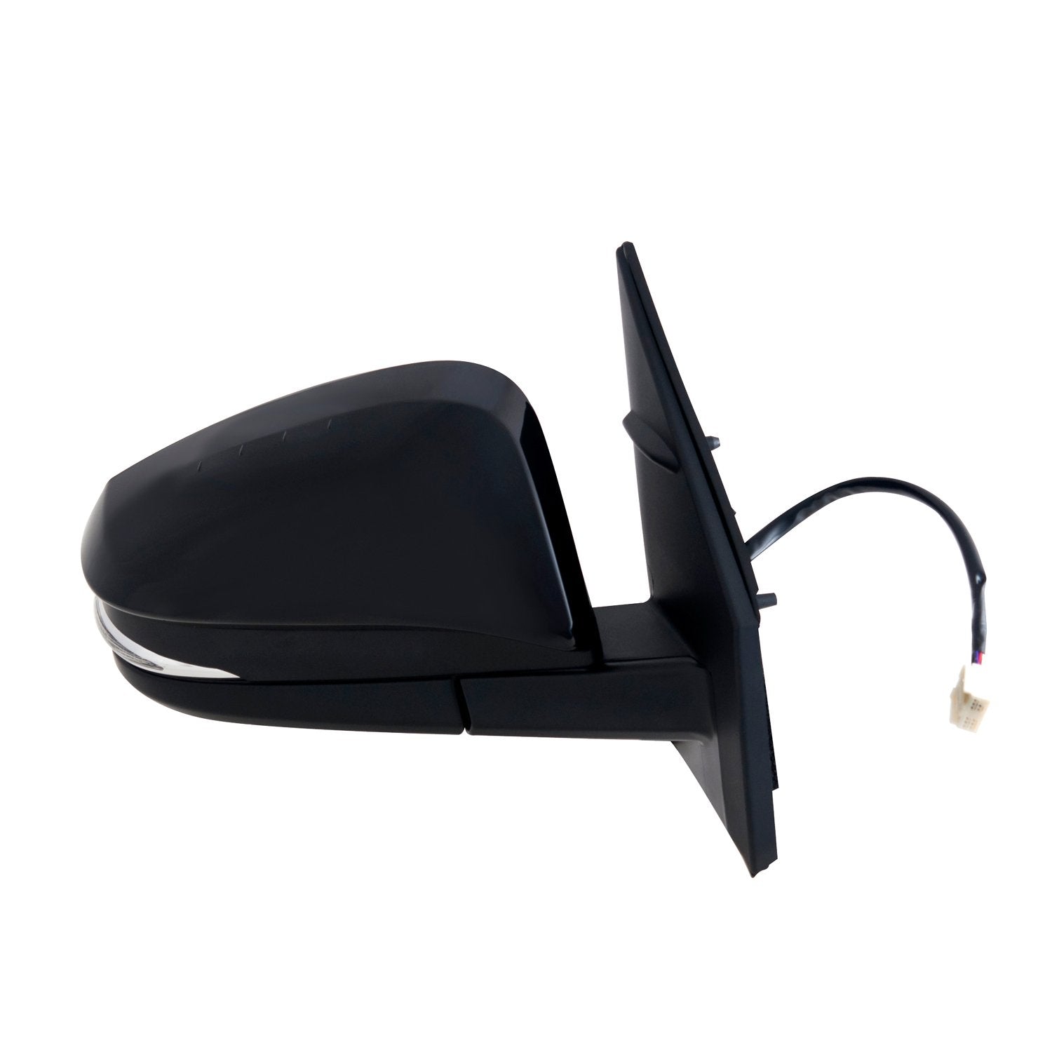 Toyota RAV4 Passenger Side Mirror, US Built & Japan Built, Textured Black w/PTM Cover, w/Turn Signal, Foldaway, Heated Power, Built