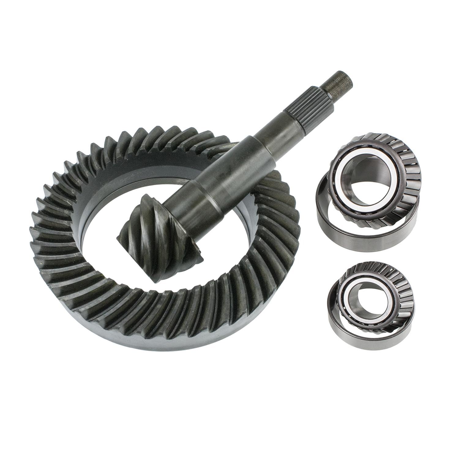 Differential Ring & Pinion EXCEL F105538A, with Inner & Outer Pinion Bearings For Ford 10.5", Gear Ratio 5.38, 31 Spline, 8 Pinion & 43 Ring Tooth - Fits Ford 10.5" Rear Axles, Replaces F105538A