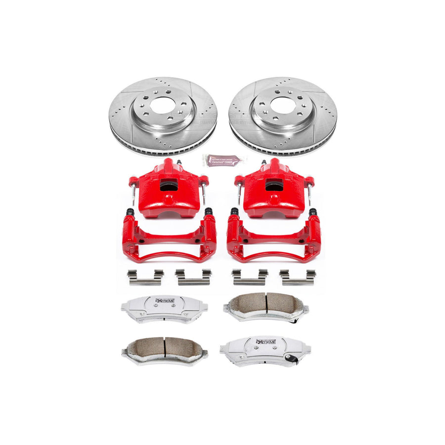 Power Stop KC2975-26 Z26 Street Warrior Front Brake Kit For Cadillac Seville 2003-2004 [Model Specific]