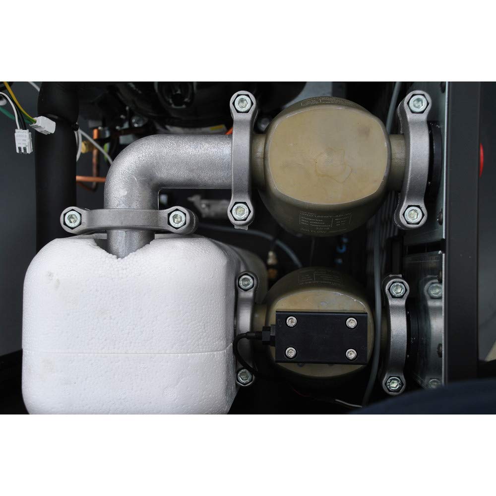 Quiet Air Compressor Package 10 HP with 58 CFM Air Dryer, 1-Phase, 80-Gallon, Vertical, Industrial Plus Series, Model ESP10V080V1PK by EMAX Compressor