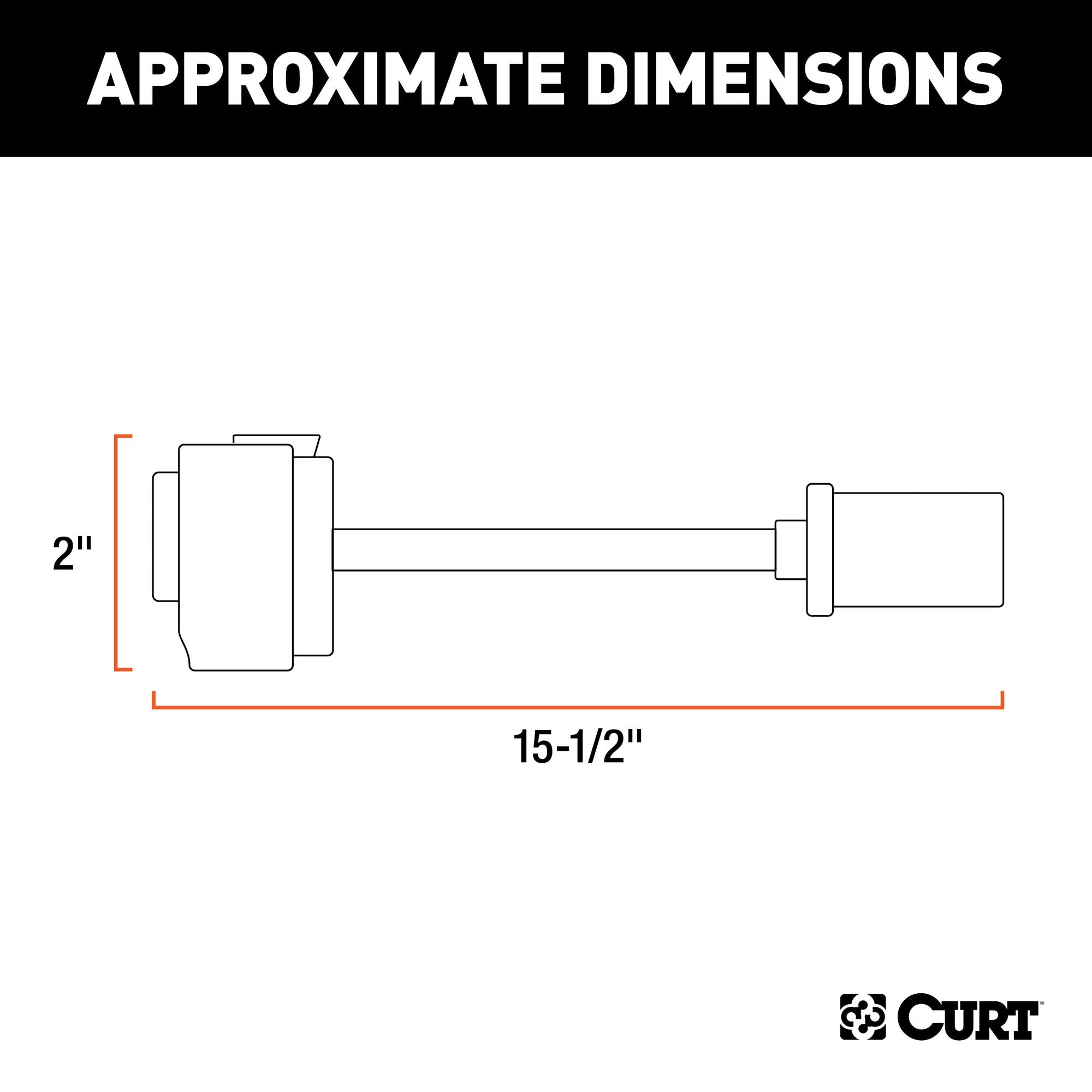 CURT 57300 Wiring Harness Adapter to USCAR 8-Prong, Select Chrysler, Dodge, Freightliner, Jeep, Mitsubishi