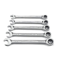 5 Pc. GEARWRENCH 12 Pt. Ratcheting Combination Wrench Set, SAE - 93005