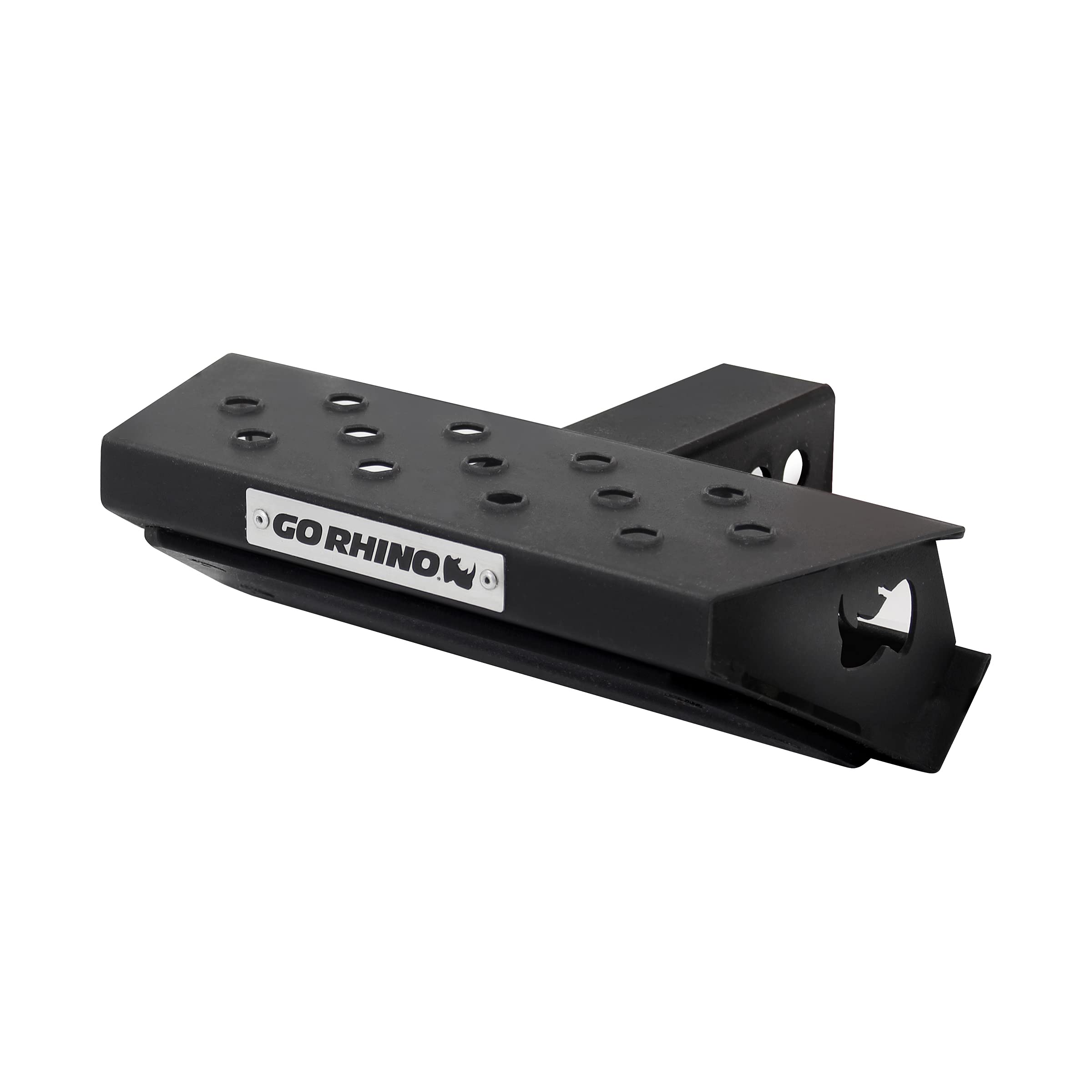Go Rhino HS-10 Hitch Step Skid Plate | 12" Mild Steel, Textured Black | HS1012T | Fits 2" Receivers
