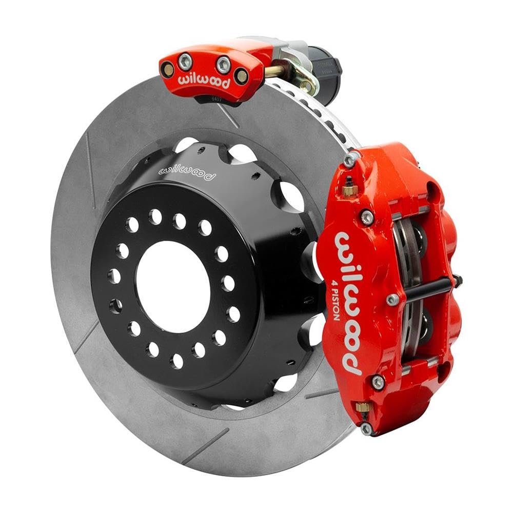 Wilwood Superlite Narrow 4R Rear P-Brk Kit 14.00in Rotor Big Ford 2.50in Offset - Red