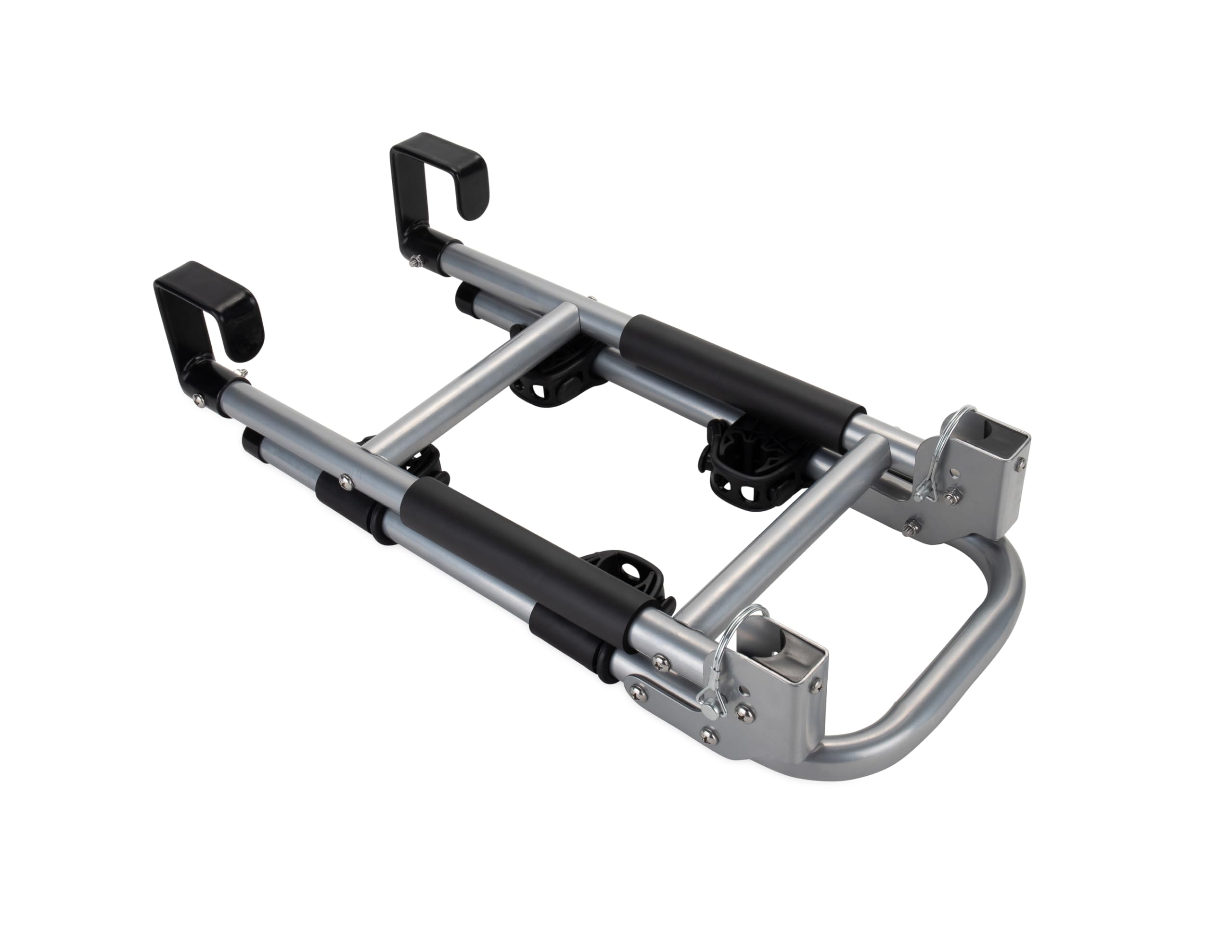 RV Ladder Mount Camco Bike Rack - Easily Holds 2 Bikes & Folds for Convenient RV Storage - Max Weight Capacity of 60 lbs - Designed w/Heavy Duty Steel (51492)