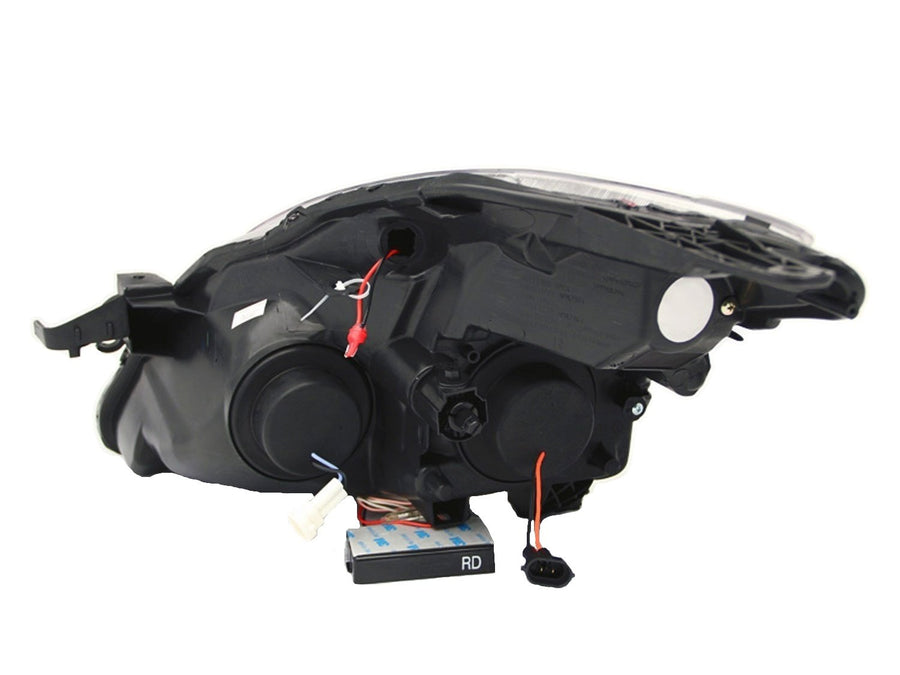 Projector Headlight AnzoUSA 121395 Black/Clear/Amber for Nissan Altima