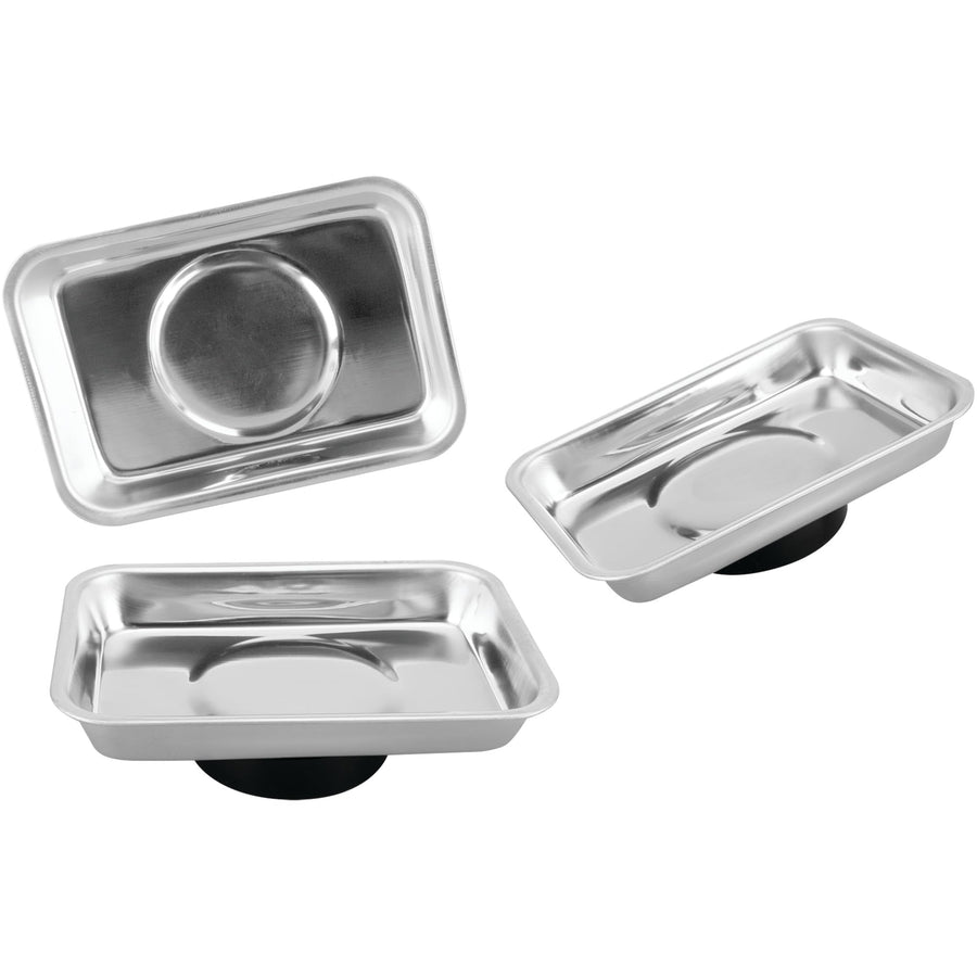 2 Magnetic Trays Performance Tool 1959 with Rubber Coated Magnets, 2.5'' x 3.75'' for Securely Holding Small Metal Parts on Delicate Surfaces