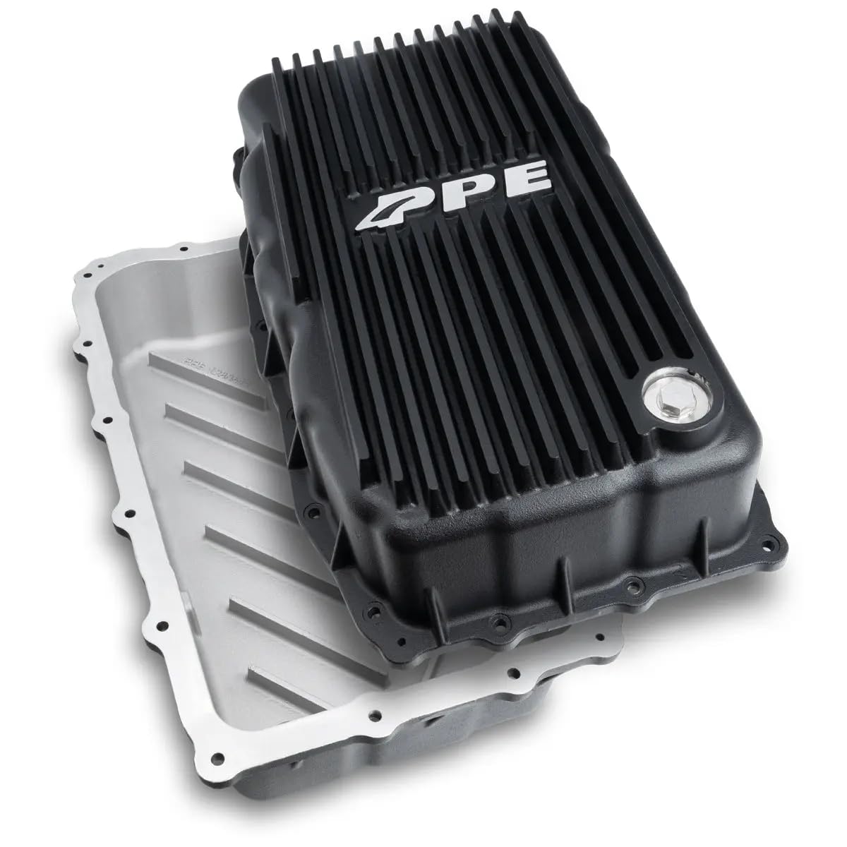 128051120 PPE Deep Heavy Duty Transmission Pan (BLACK) Compatible for 2020+ GMC Sierra 1500 or 2020+ Chevy Silverado 3.0L with Allison 10L80 Transmission