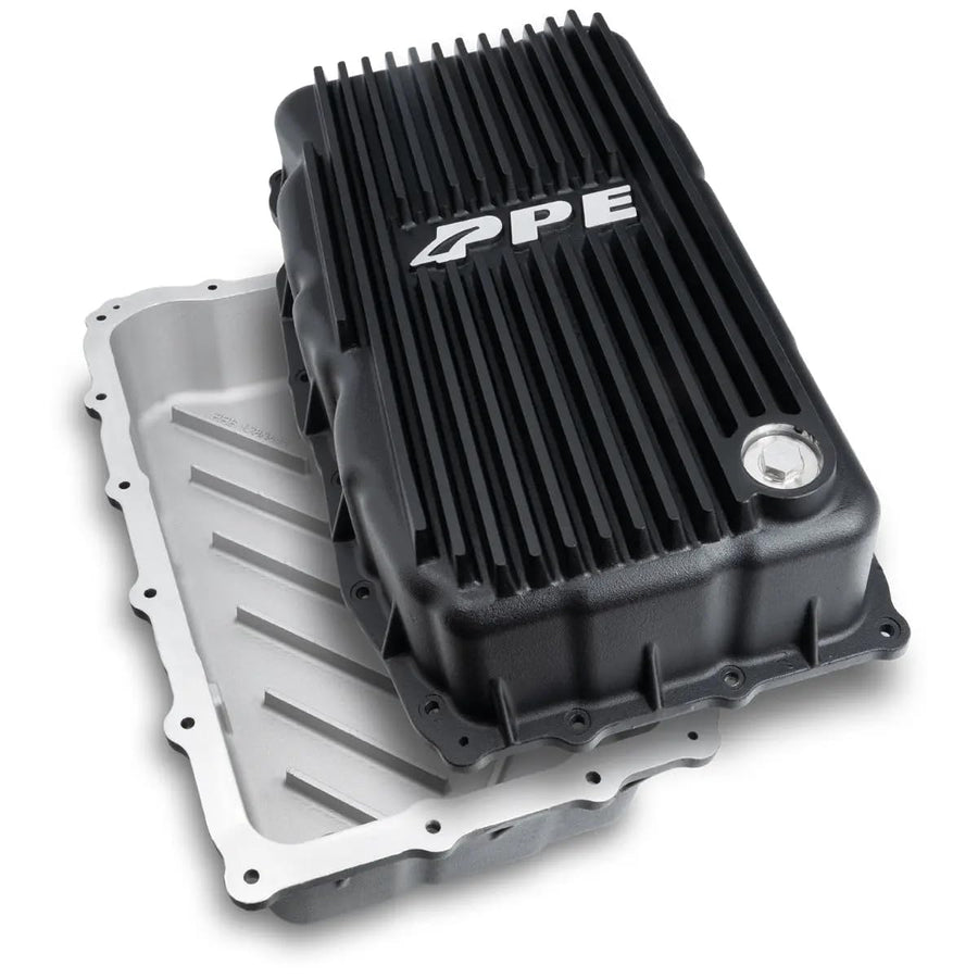 128051120 PPE Deep Heavy Duty Transmission Pan (BLACK) Compatible for 2020+ GMC Sierra 1500 or 2020+ Chevy Silverado 3.0L with Allison 10L80 Transmission
