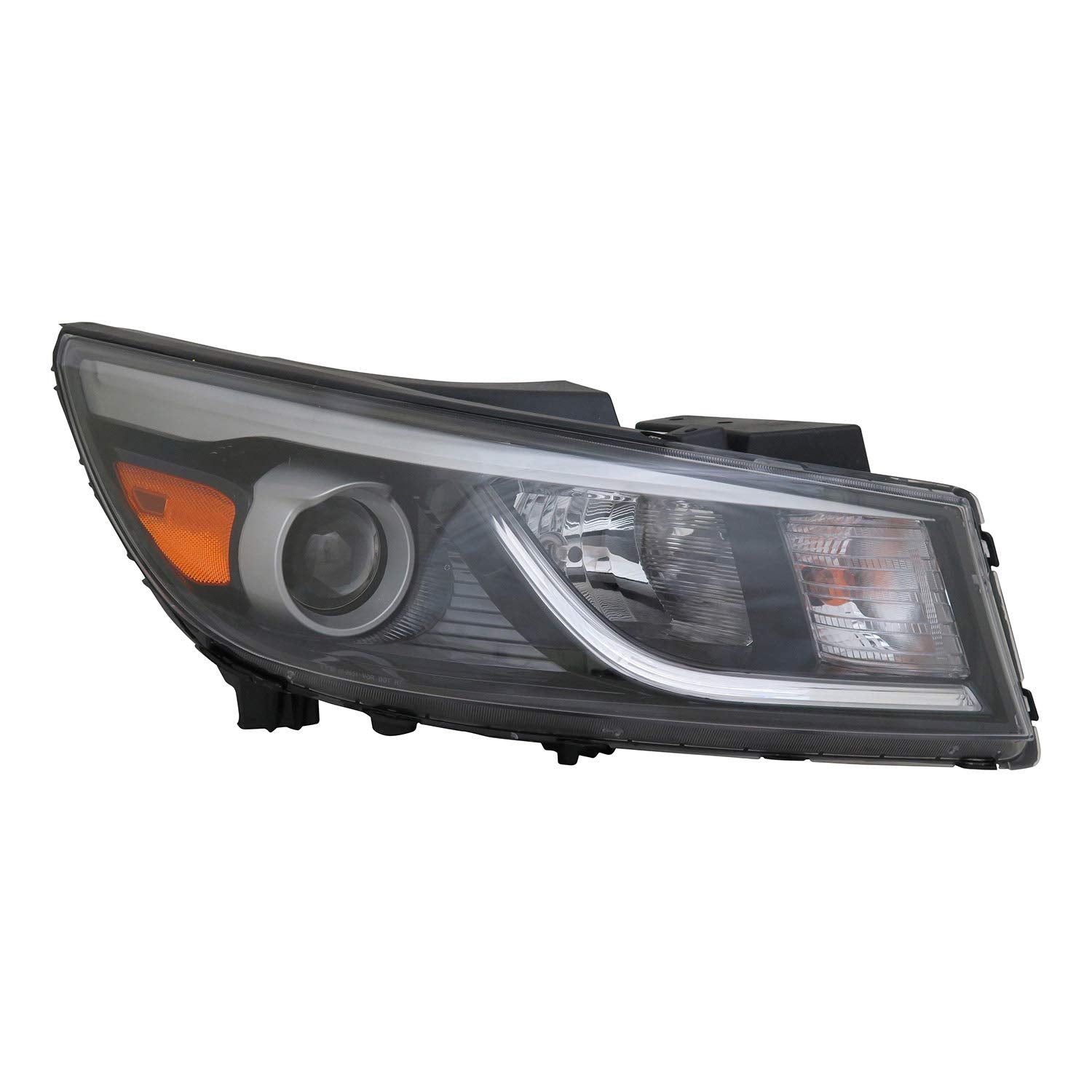 Right TYC Headlight Assembly Compatible with 2015-2018 Kia Sedona