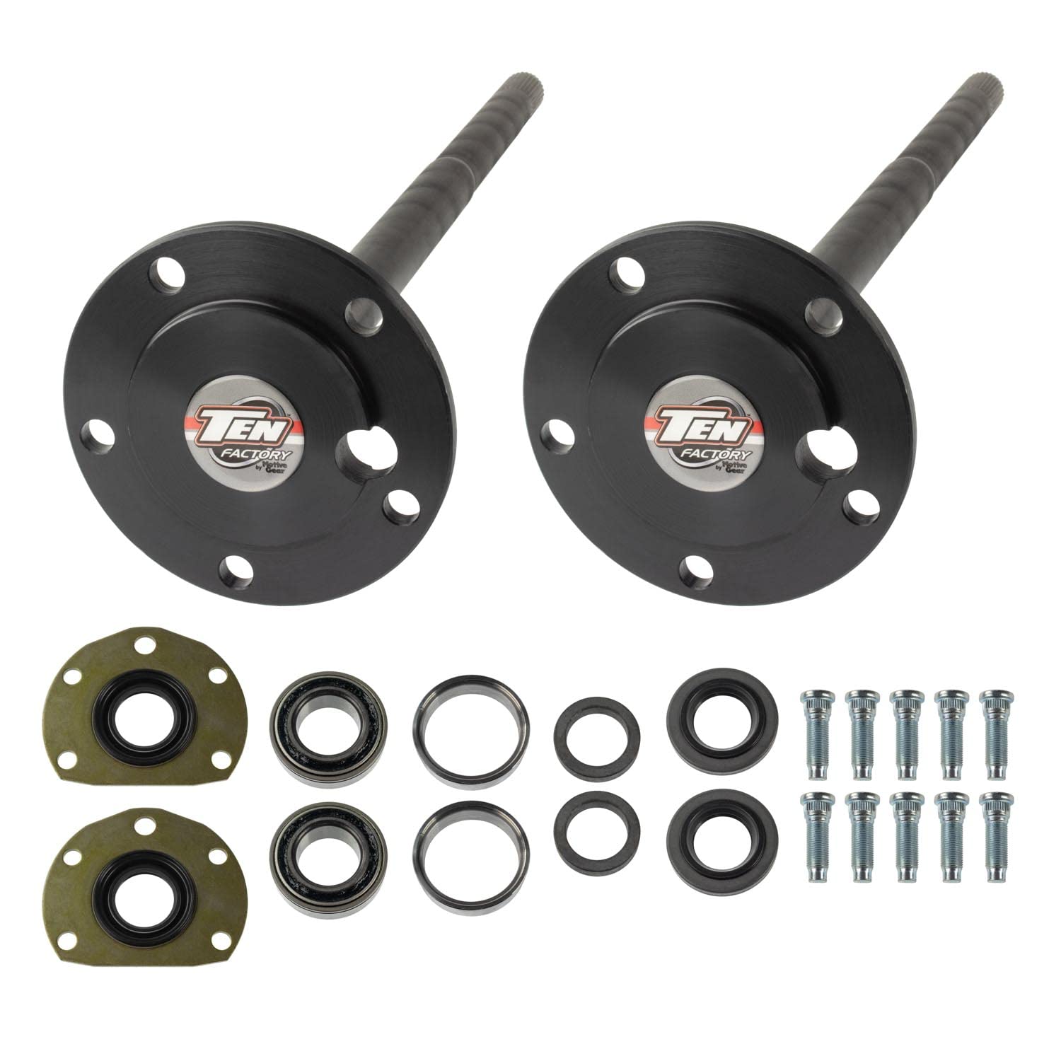 TEN Factory Bolt Pattern MG22126 Spline Drive Axle Shaft Assembly for AMC 20, 5-Bolt 29 Spline Left and Right – Fits Jeep CJ Models, CJ5/CJ7, Scrambler Replaces Alloy USA 12126, G2 90-2025-3, AM20CJL