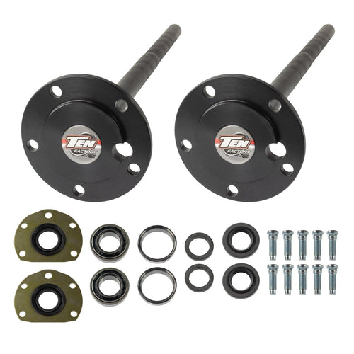 TEN Factory Bolt Pattern MG22126 Spline Drive Axle Shaft Assembly for AMC 20, 5-Bolt 29 Spline Left and Right – Fits Jeep CJ Models, CJ5/CJ7, Scrambler Replaces Alloy USA 12126, G2 90-2025-3, AM20CJL