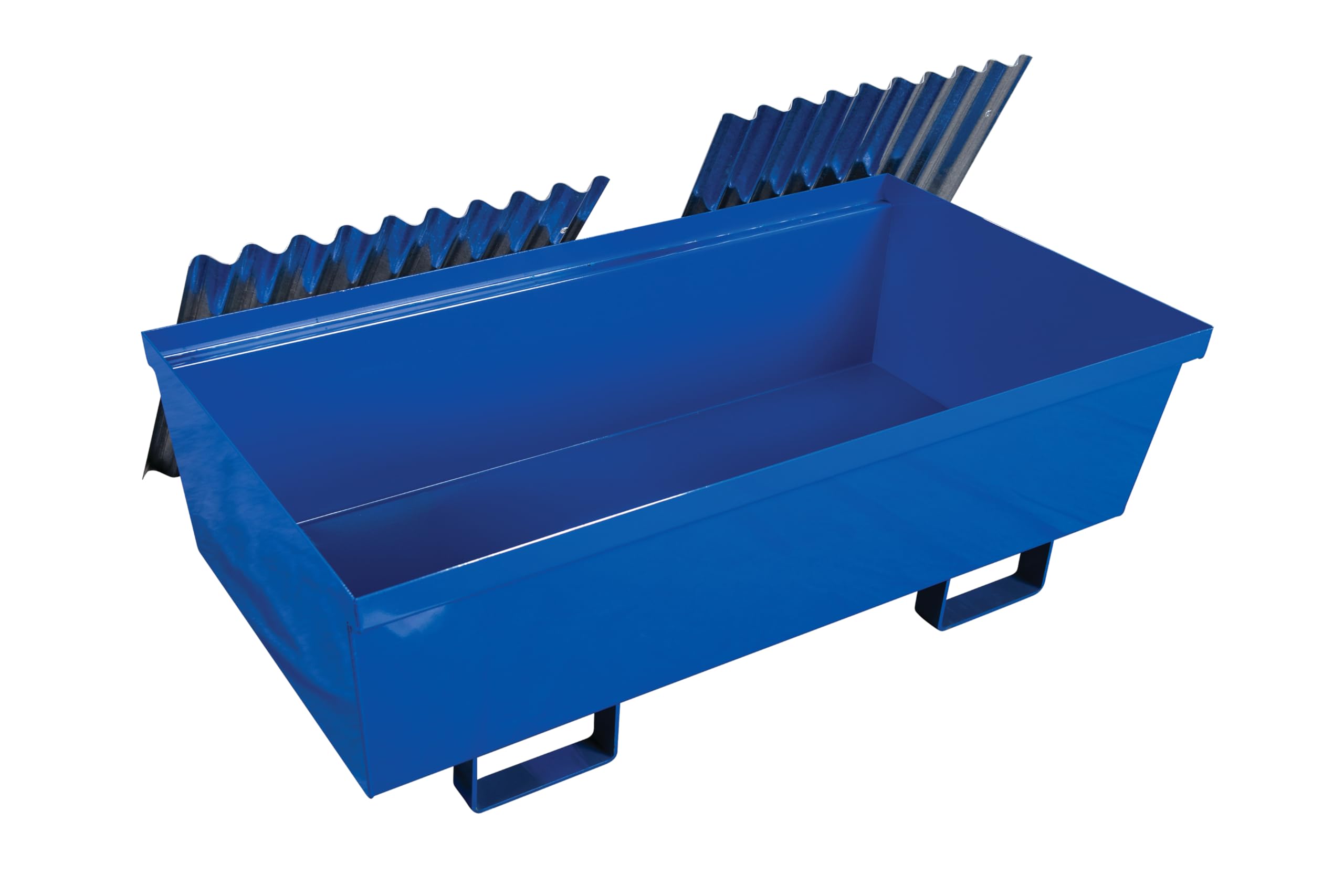 Steel Eagle 2 Drum, 74 Gallon Sump Capacity, Metal Spill Containment Pallet, Without Drain, Blue, Made in The USA, 1620ST
