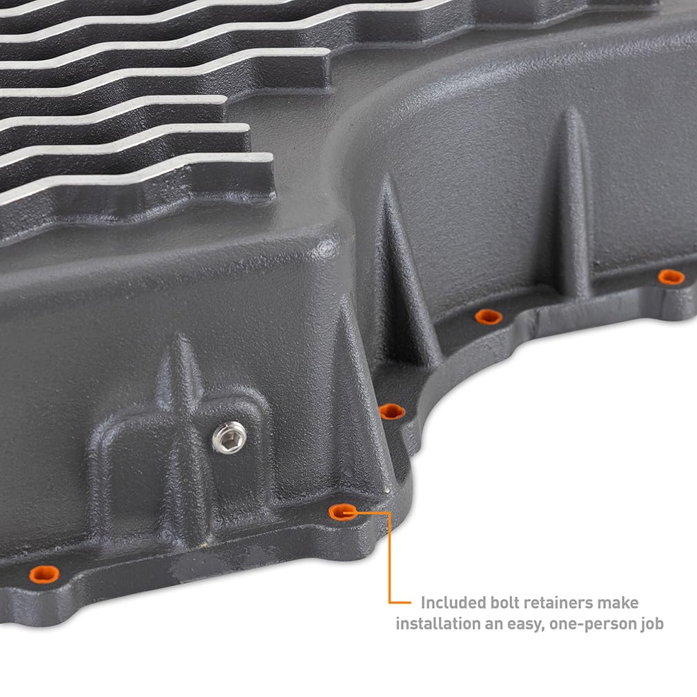 Mishimoto Transmission Pan Aluminum, Compatible with Ford 6.7L Powerstroke 2011-2019