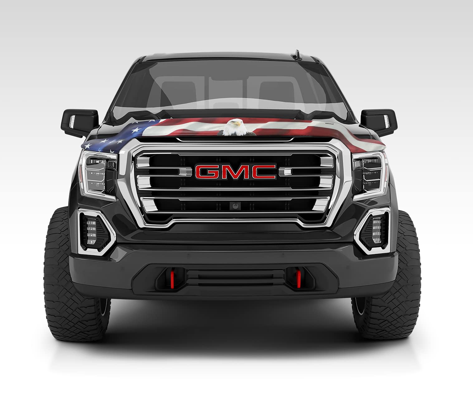 Vigilante Hood Protector | Stampede - High Profile / American Flag w/Eagle | 2010-2018 Dodge Ram 2500 / 3500 | 2264-30