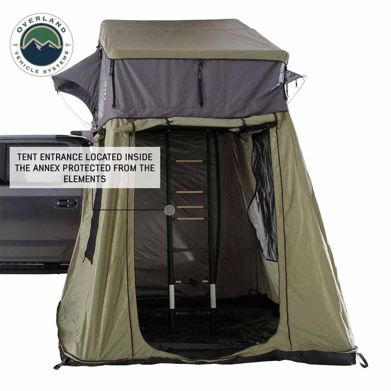 Nomadic N2E - Annex Room with Floor, Green Body & Green Trim Overland Vehicle Systems 18529936