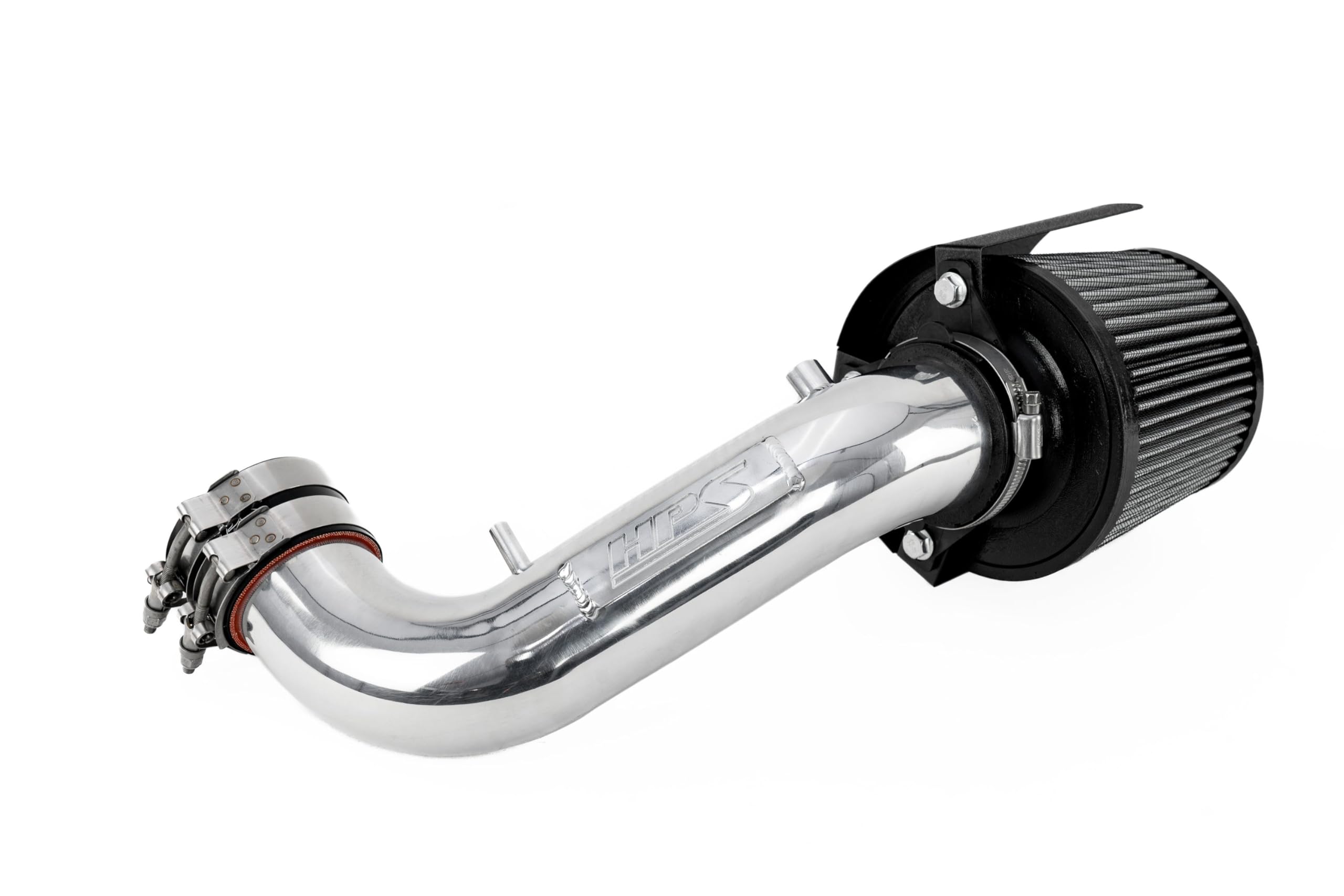 HPS Air Intake Kit Polished with Heat Shield Compatible for 2002-2006 Acura RSX Base 2.0L 2002-2004 Honda CR-V 2.4L, 827-724P